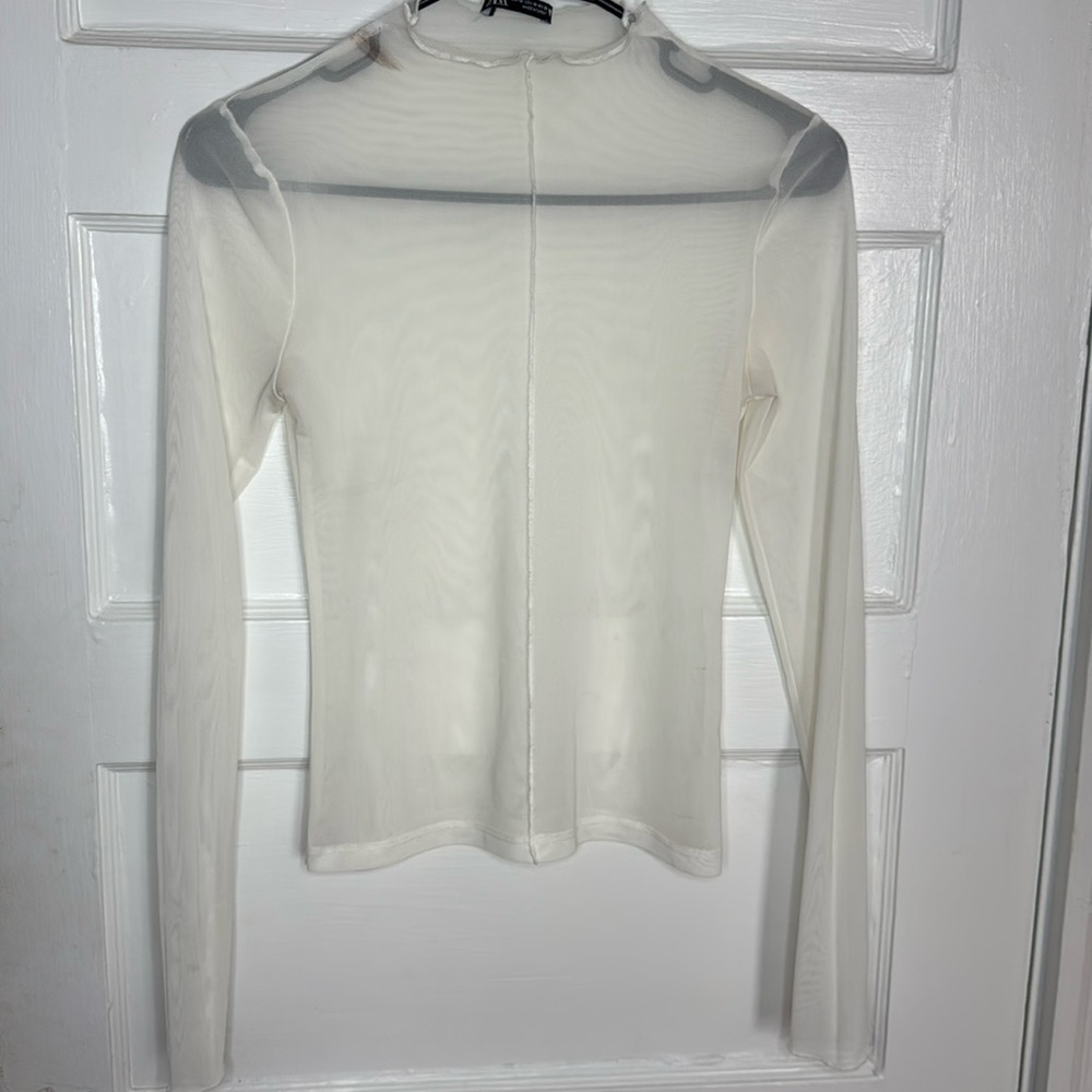 ZARA sheer top